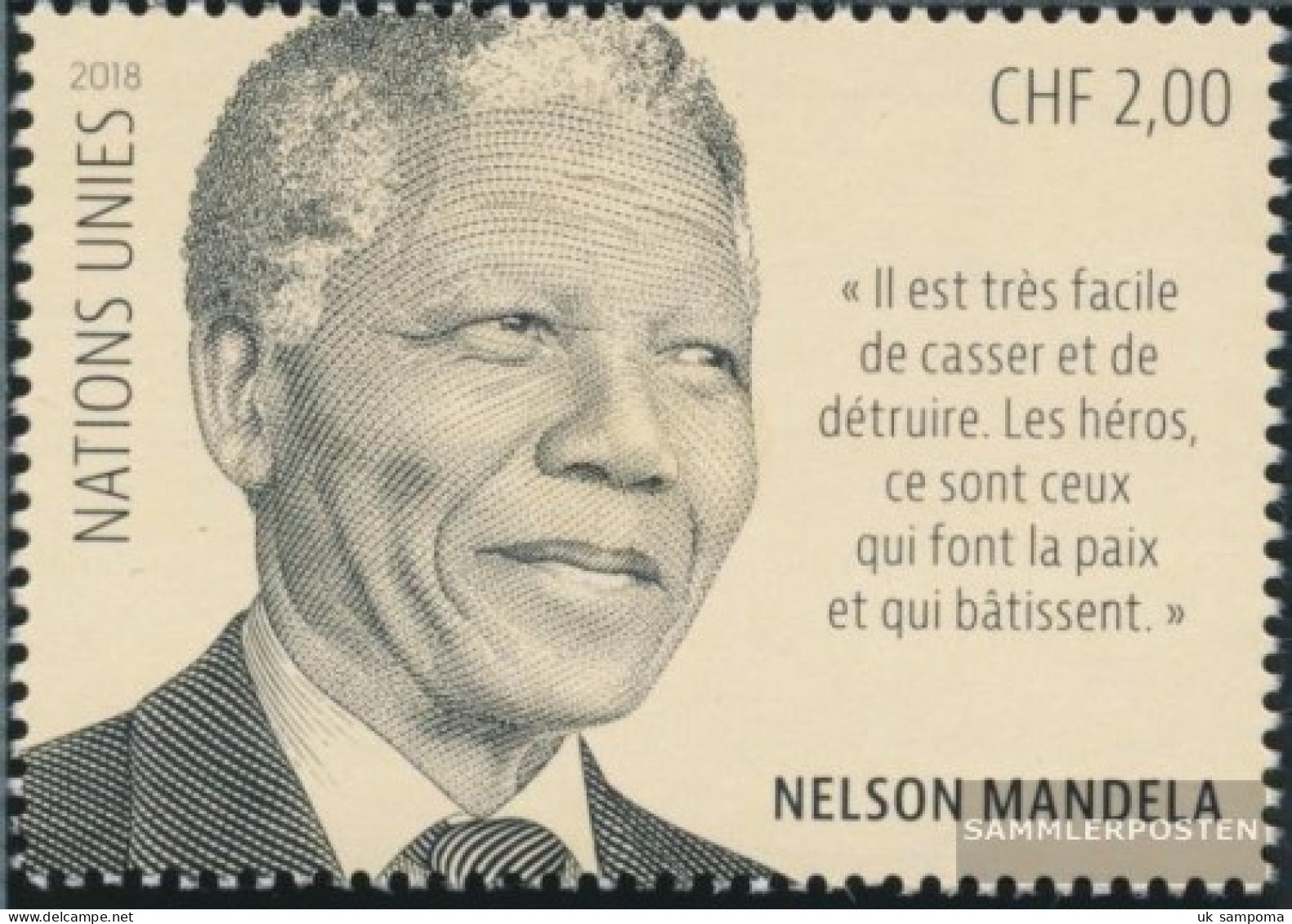 UN - Geneva 1044 (complete Issue) Unmounted Mint / Never Hinged 2018 Nelson Mandela - Neufs