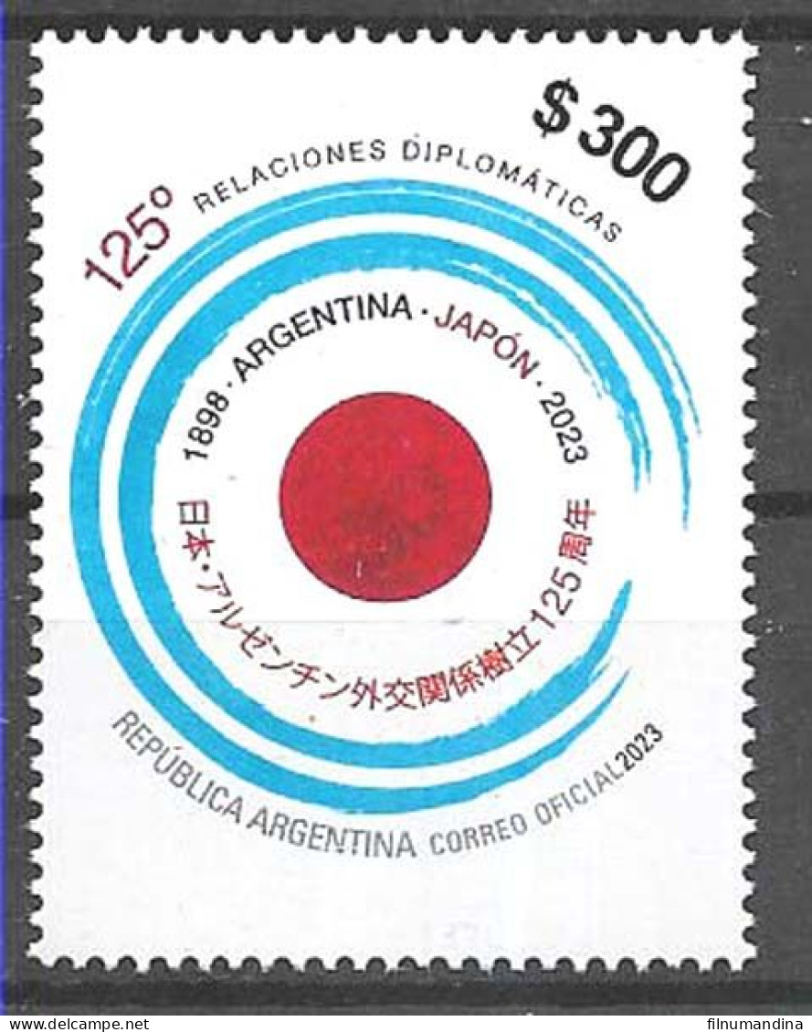 #75277 ARGENTINA 2023 JAPAN DIPLOMATIC RELATIONS 125°ANIV MNH - Unused Stamps