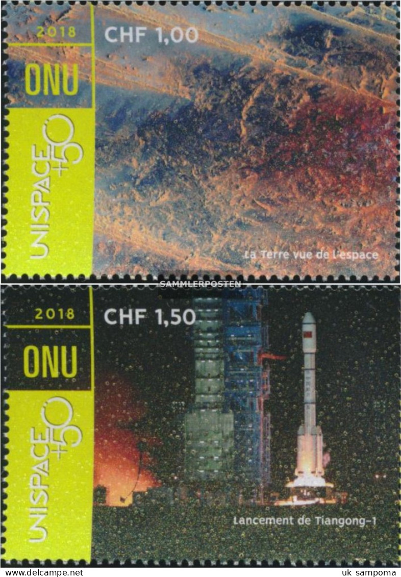 UN - Geneva 1041-1042 (complete Issue) Unmounted Mint / Never Hinged 2018 Study Of Space - Ungebraucht