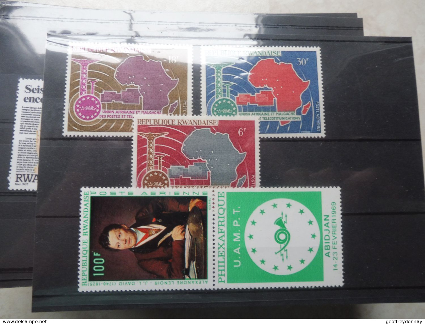 Rwanda Pa PA 1/4 Poste Aerienne Luchtpost  1968   Neuf Mnh ** - Unused Stamps
