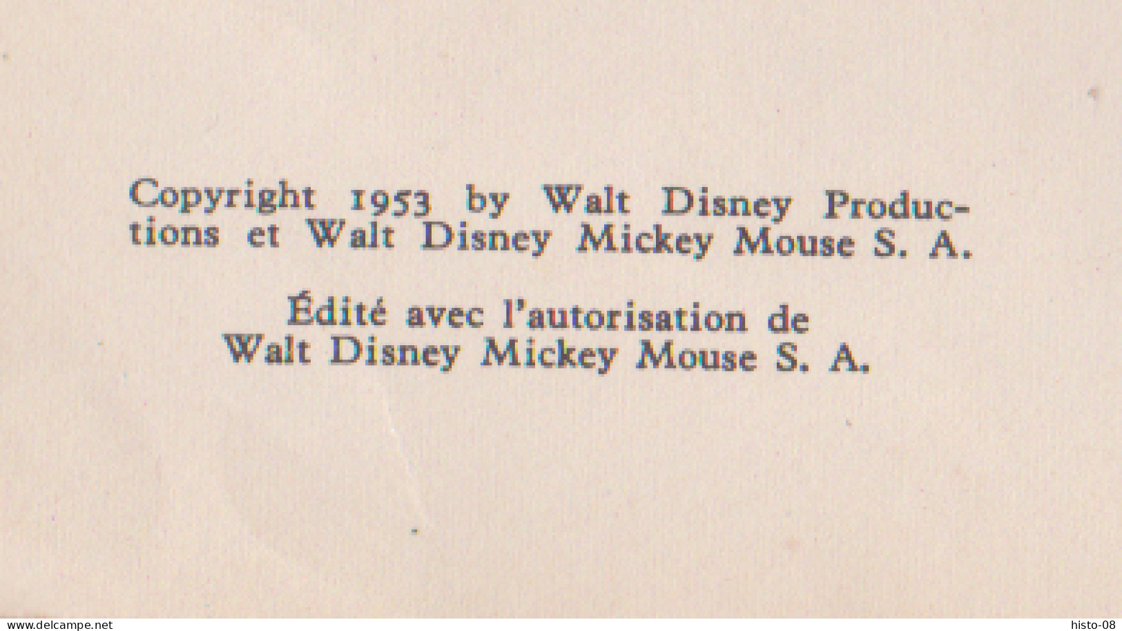 L'ARCHE DE NOE  . W . DISNEY . 1953 . LES ALBUMS ROSES . - Bibliothèque Rose