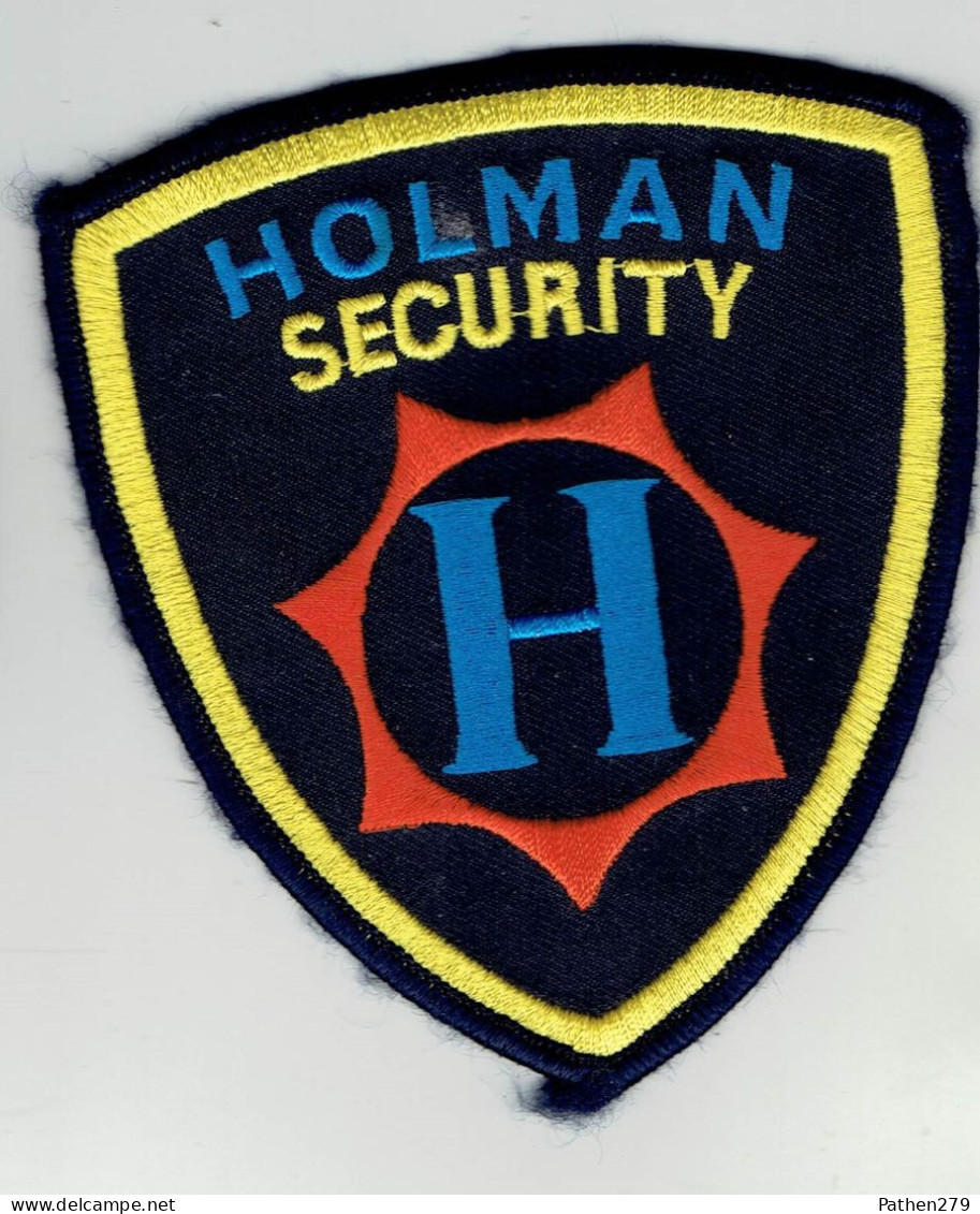 Patch Insigne Tissu Société De Sécurité US Holman Security - Ecussons Tissu
