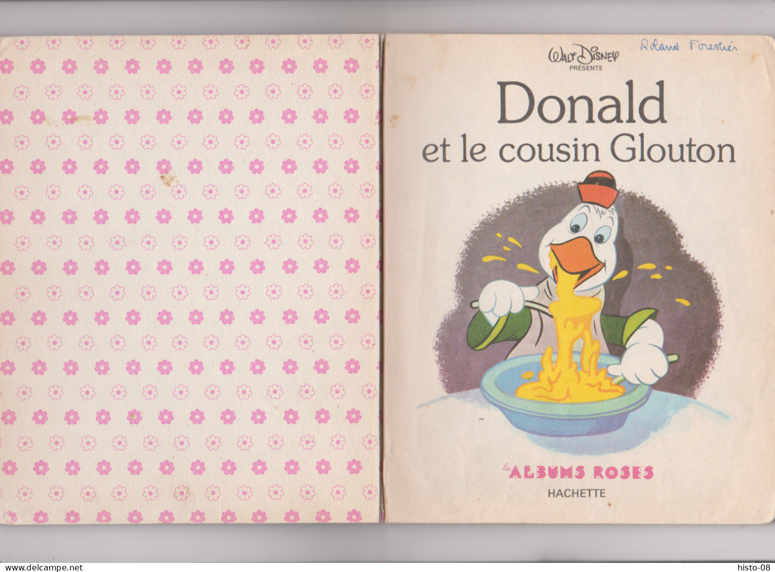 DONALD ET LE COUSIN GLOUTON   . W . DISNEY . 1978 . LES ALBUMS ROSES . - Bibliothèque Rose