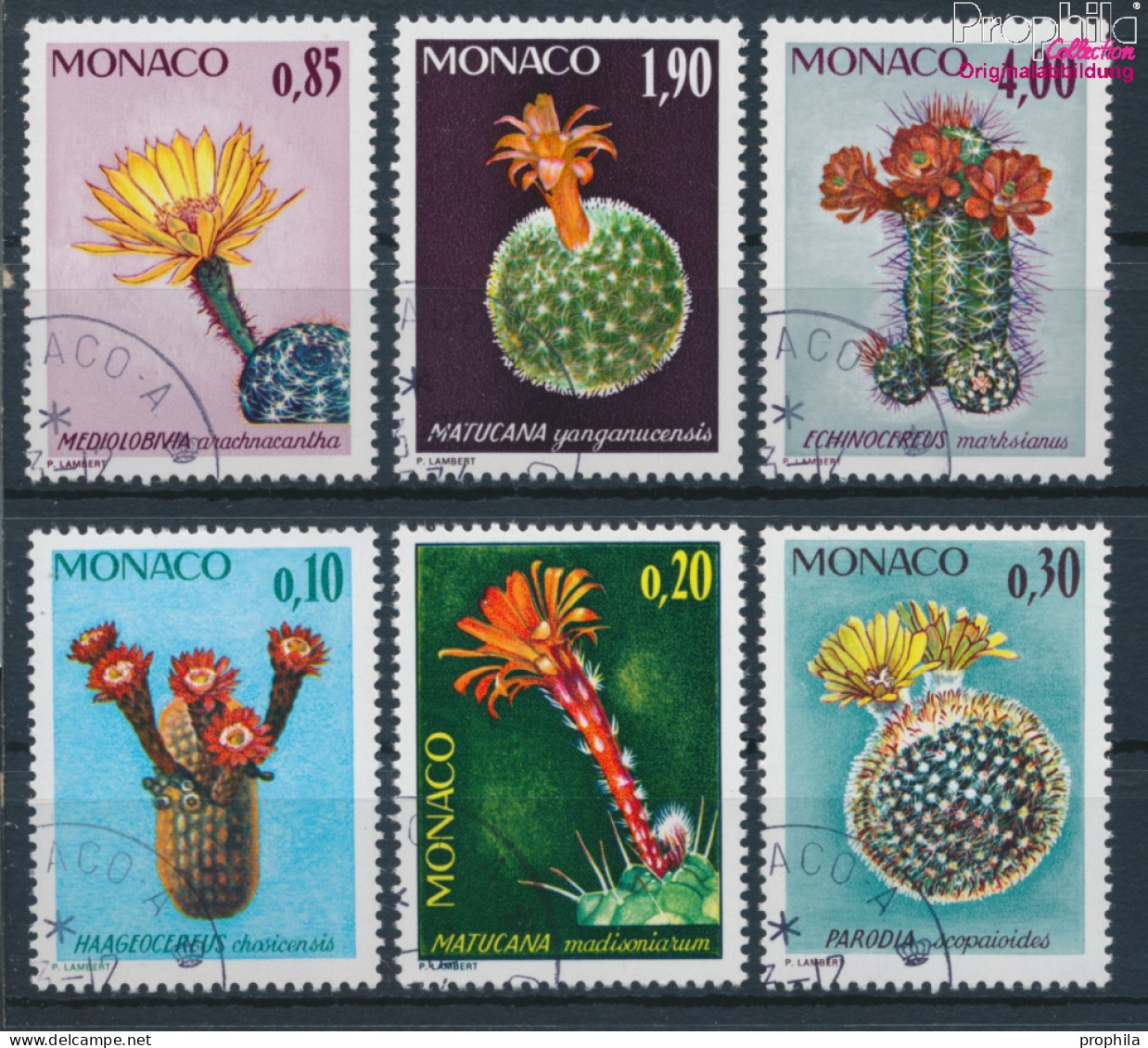 Monaco 1154-1159 (kompl.Ausg.) Gestempelt 1974 Freimarken: Seltene Pflanzen (10194112 - Usados