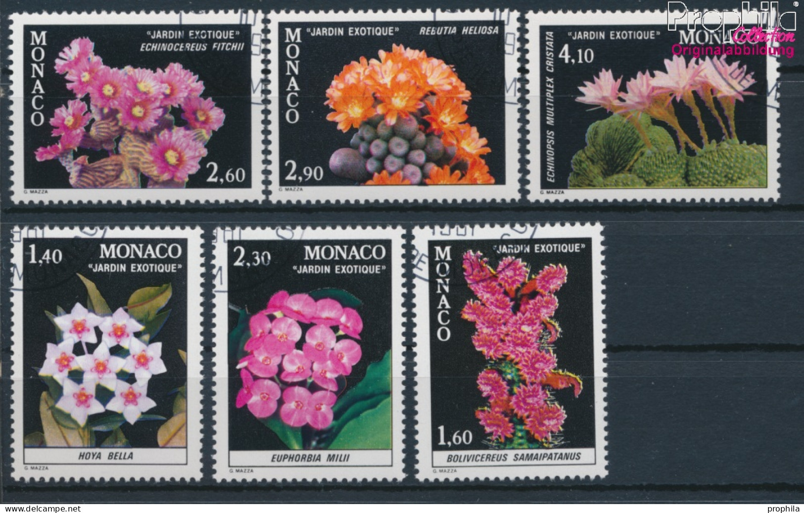 Monaco 1506-1511 (kompl.Ausg.) Gestempelt 1981 Exotische Pflanzen (10194106 - Oblitérés