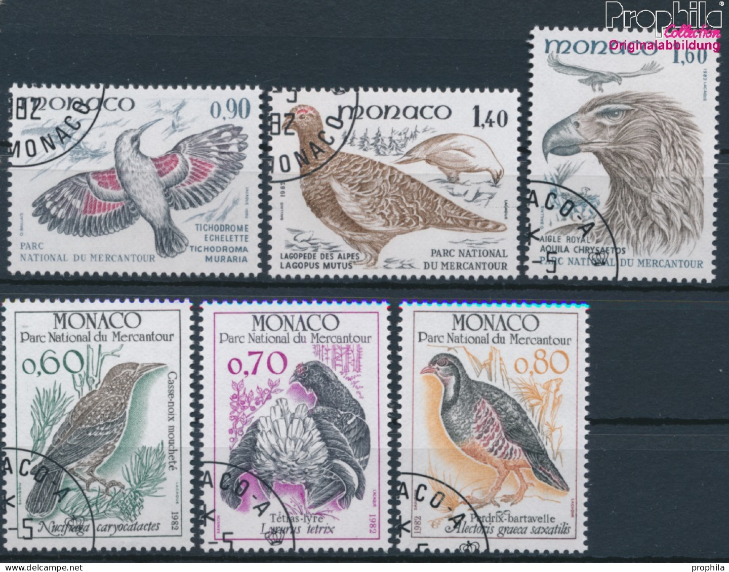 Monaco 1520-1525 (kompl.Ausg.) Gestempelt 1982 Vögel (10194105 - Used Stamps