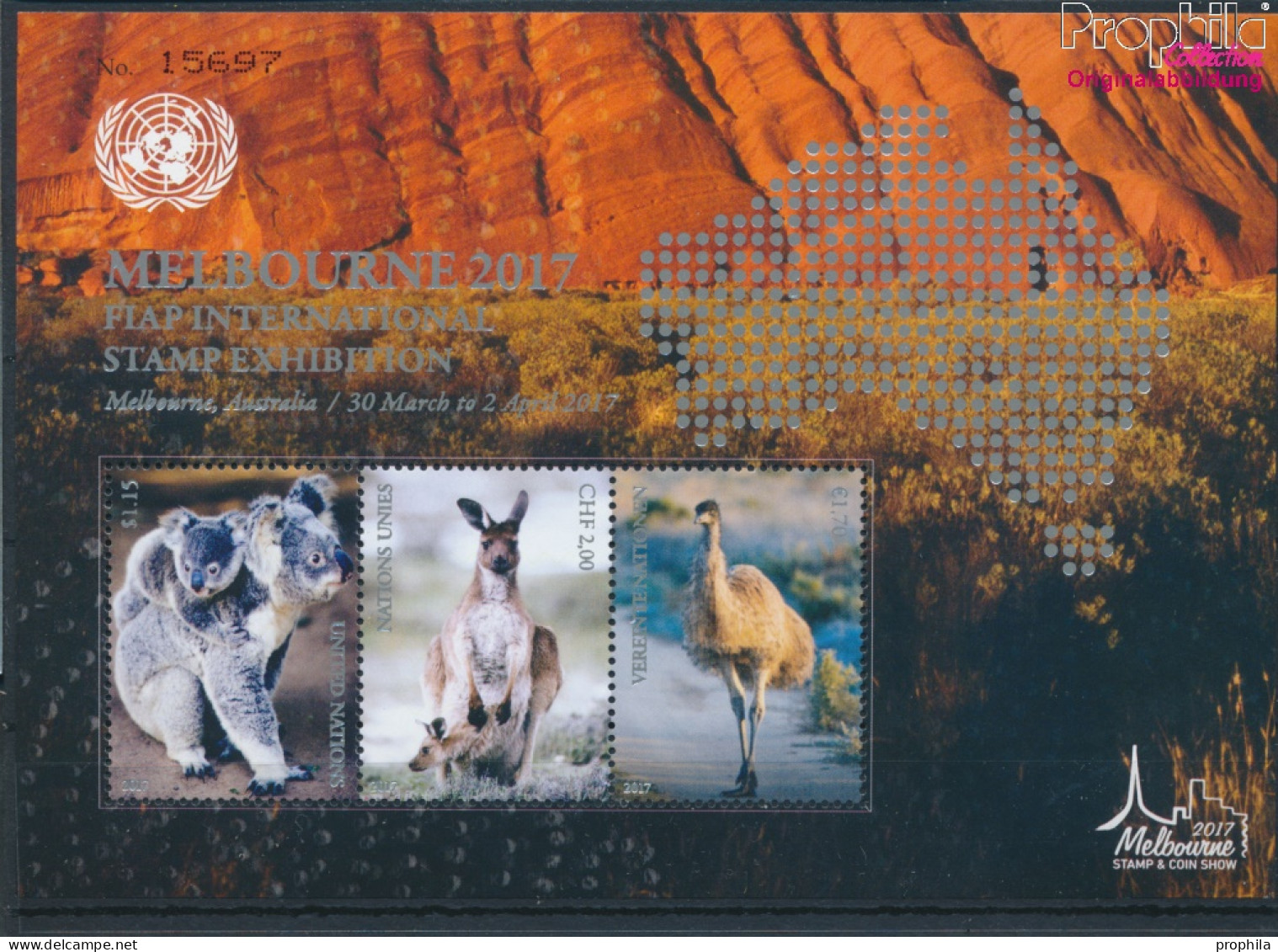 UNO - Genf Block46 (kompl.Ausg.) Postfrisch 2017 Asiatische Briefmarkenausstellung (10194061 - Neufs