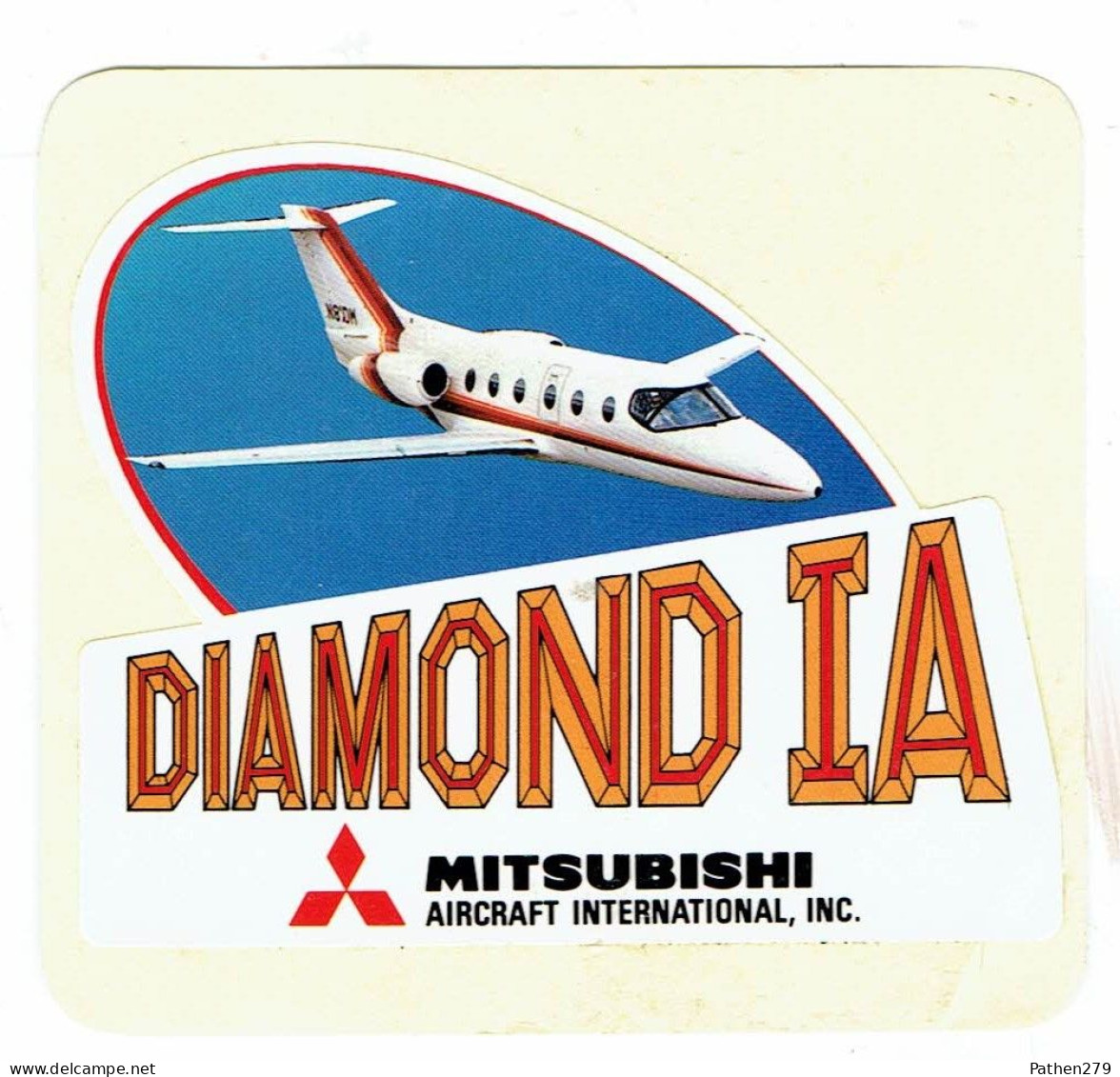 Autocollant Aéronautique Mitsubishi Diamond IA - Aviation