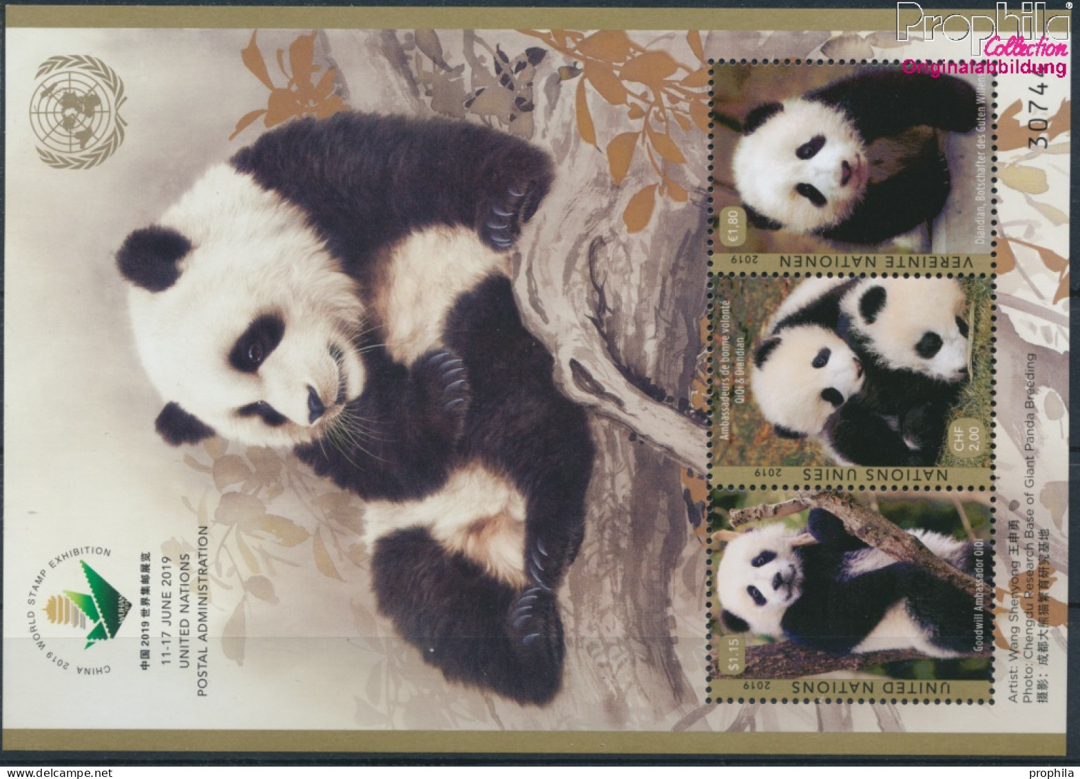 UNO - Wien Block54 (kompl.Ausg.) Postfrisch 2019 Panda (10193947 - Neufs