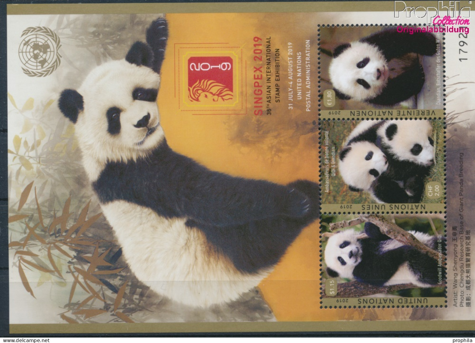 UNO - Wien Block55 (kompl.Ausg.) Postfrisch 2019 Panda (10193945 - Ungebraucht