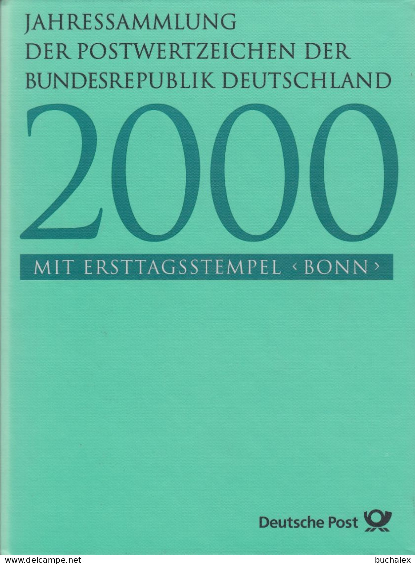 Bund Jahressammlung 2000 Mit Ersttagstempel Bonn Gestempelt - Komplett - Annual Collections