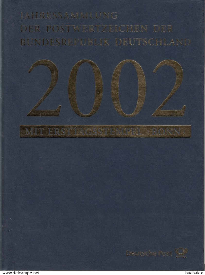 Bund Jahressammlung 2002 Mit Ersttagstempel Bonn Gestempelt - Komplett - Annual Collections