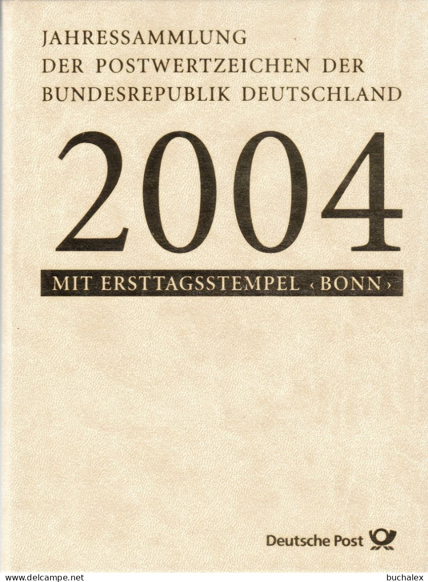 Bund Jahressammlung 2004 Mit Ersttagstempel Bonn Gestempelt - Komplett - Jahressammlungen