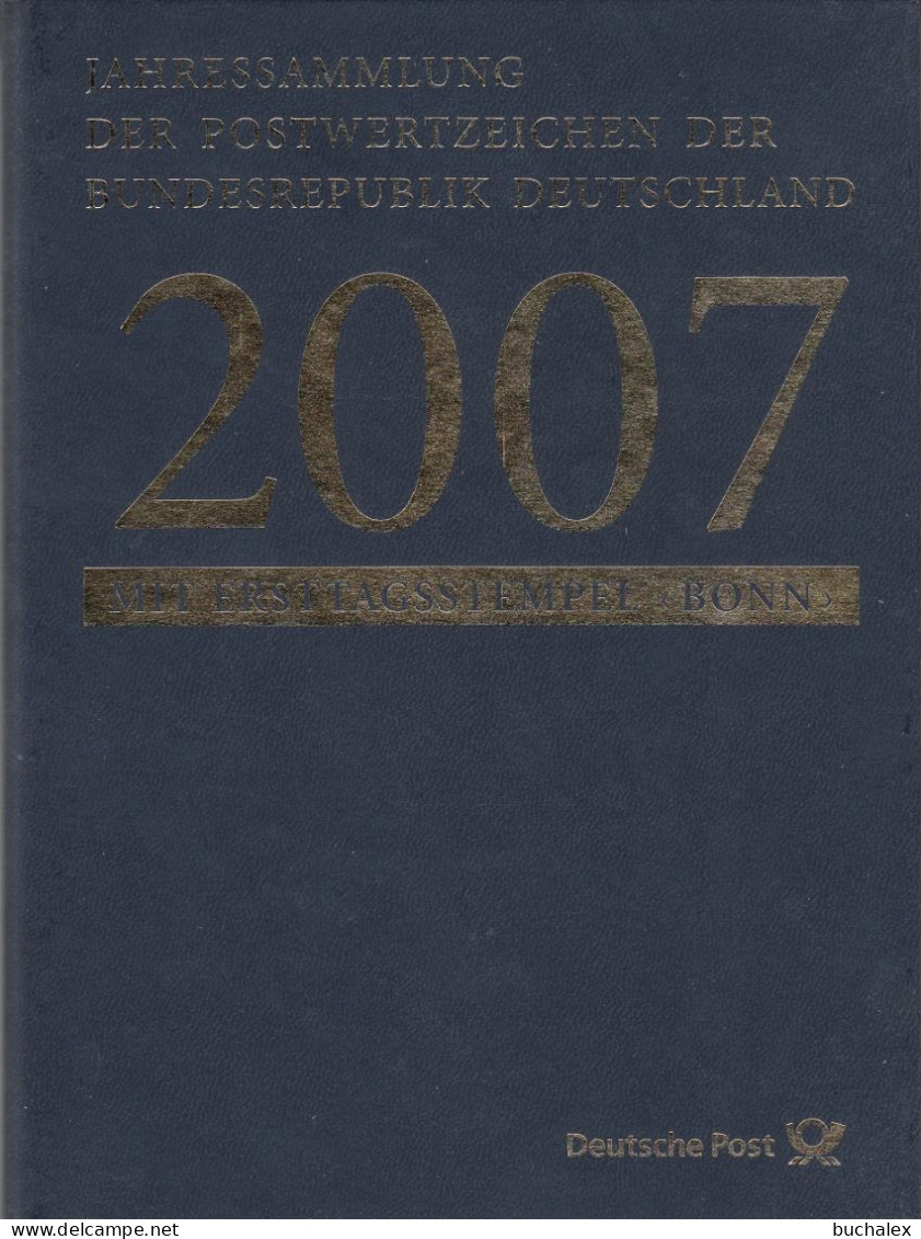 Bund Jahressammlung 2007 Mit Ersttagstempel Bonn Gestempelt - Komplett - Collections Annuelles