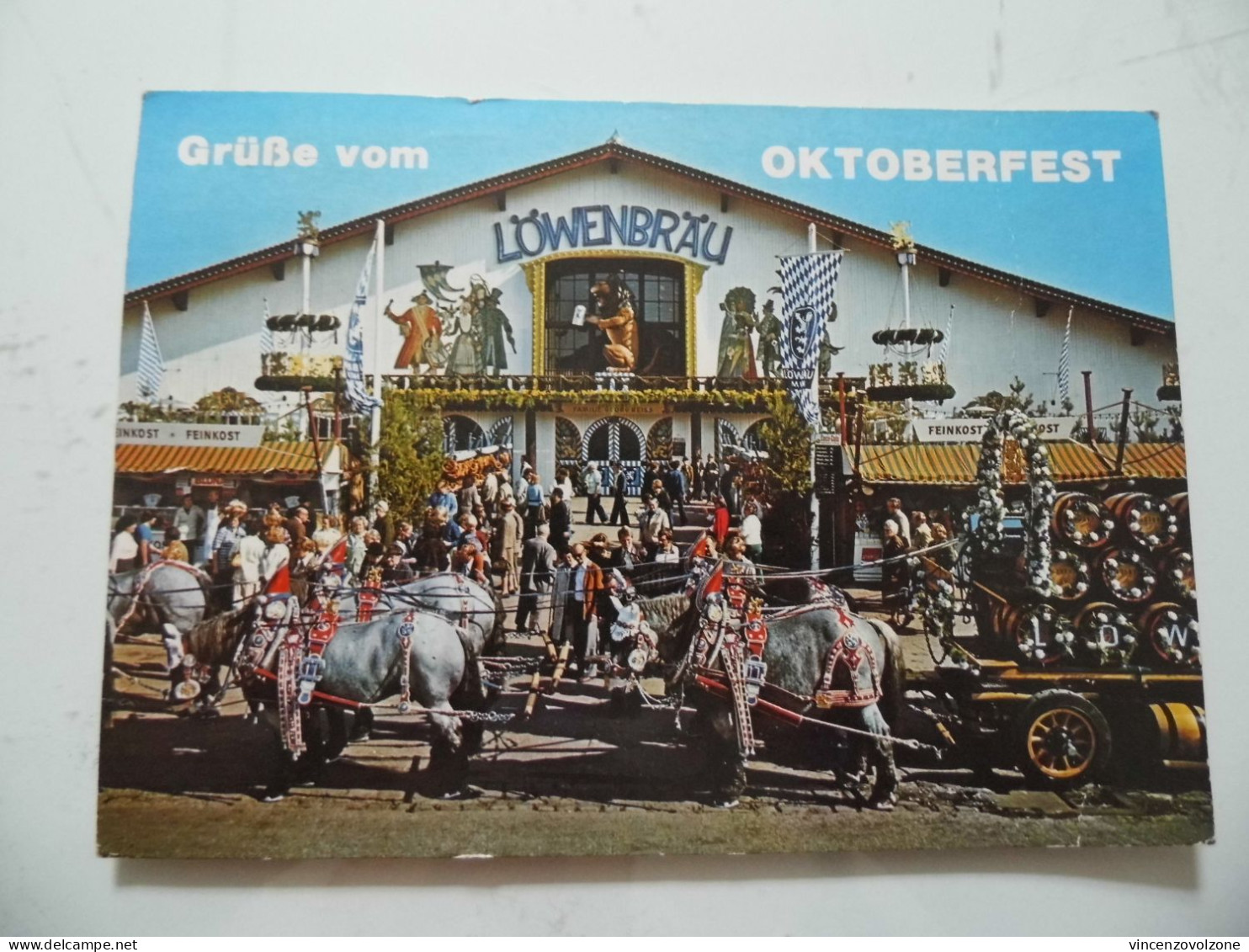 Cartolina Viaggiata "Grube Vom OKTOBERFEST" 1985 - Manifestazioni