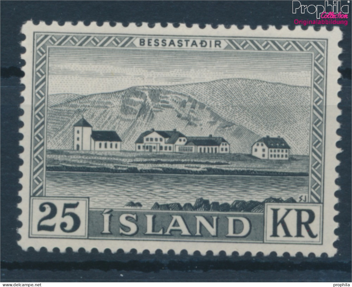 Island 319 (kompl.Ausg.) Postfrisch 1957 Freimarke: Bessastadir (10230577 - Neufs