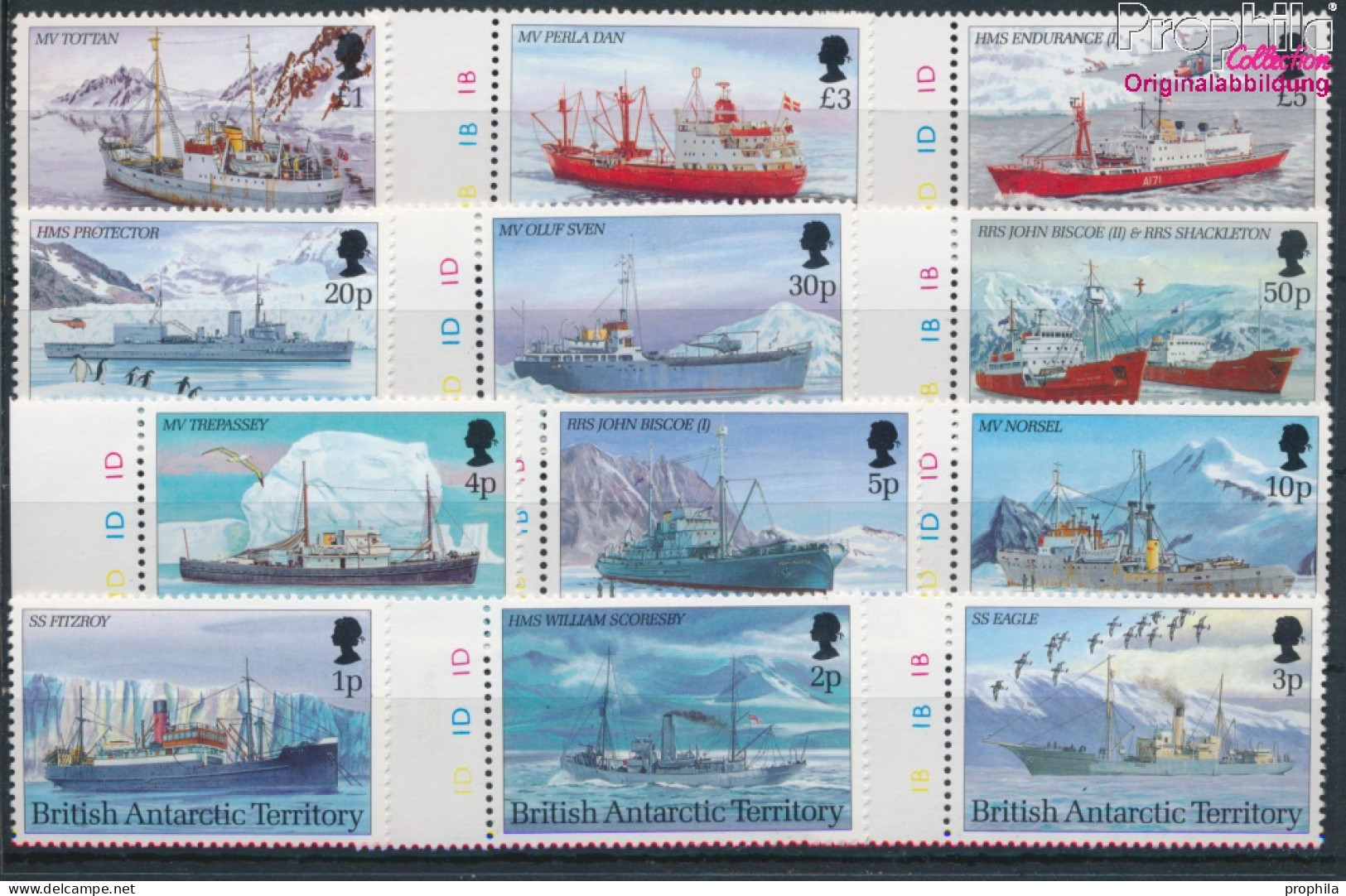 Britische Gebiete Antarktis Postfrisch Forschungsschiffe 1993 Schiffe  (10174665 - Ongebruikt