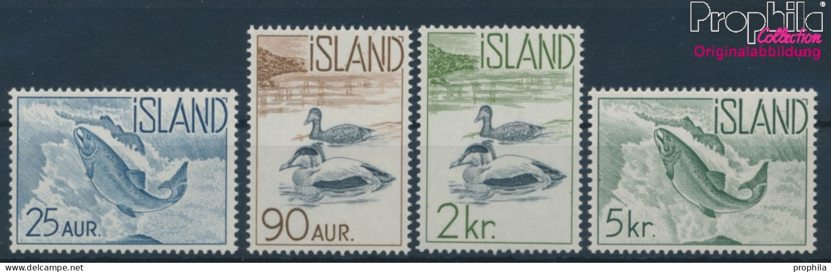 Island 335-338 (kompl.Ausg.) Postfrisch 1959 Freimarken: Einheimische Fauna (10230585 - Ongebruikt