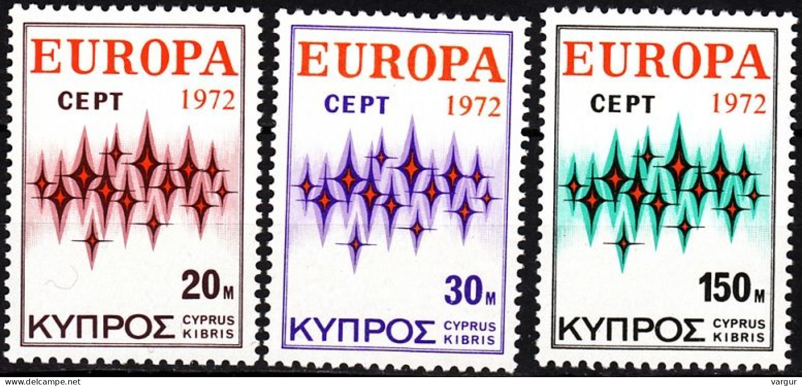 CYPRUS 1972 EUROPA. Complete Set, MNH - 1972
