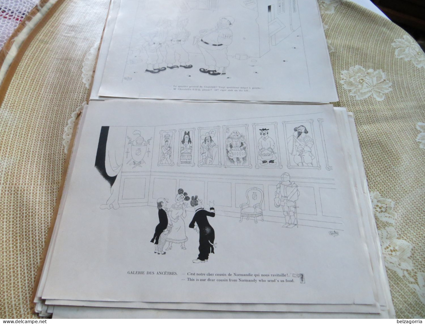 PORTOFOLIOS du DESSINATEUR DUBOUT Albert - PREFACE de MARCEL  AYME 1943 - TOUTES LES PLANCHES SCANNEES