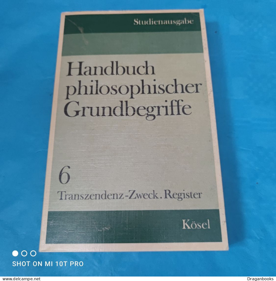Handbuch Philosophischer Grundbegriffe Band 6 - Register - Other & Unclassified