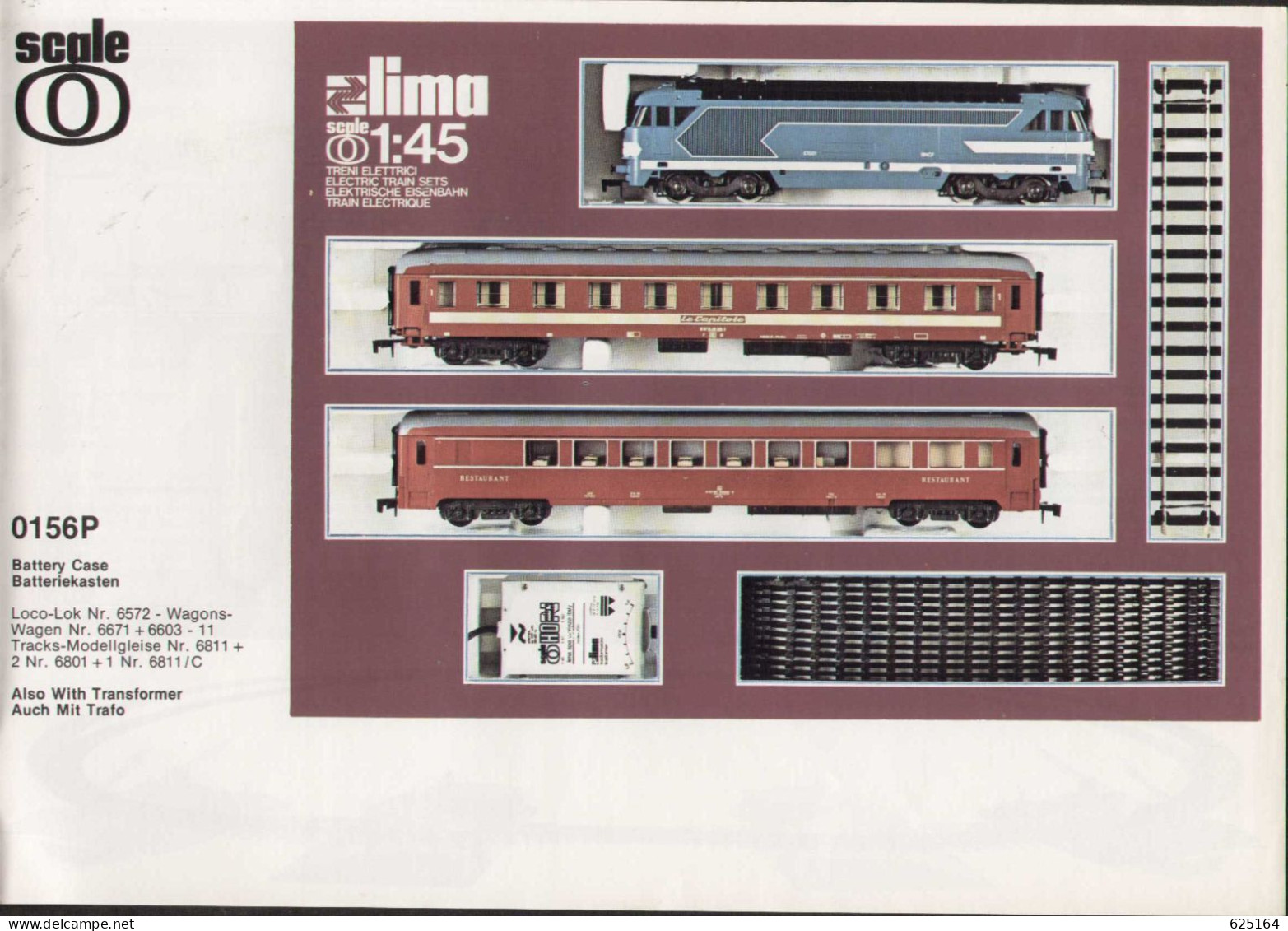 Catalogue LIMA 1974 TRAIN SETS GAUGE HO 1/87 - O 1/45 - N 1/160 - En Allemand Et En Anglais - Allemand