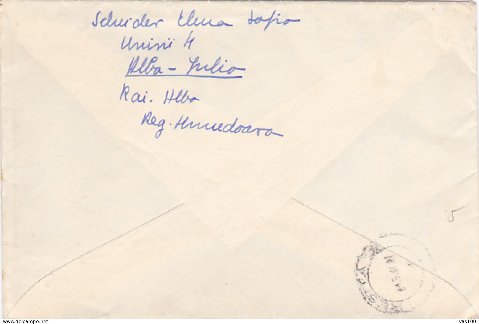 FOX, WATER POLO, STAMPS ON REGISTERED COVER, 1966, ROMANIA - Briefe U. Dokumente