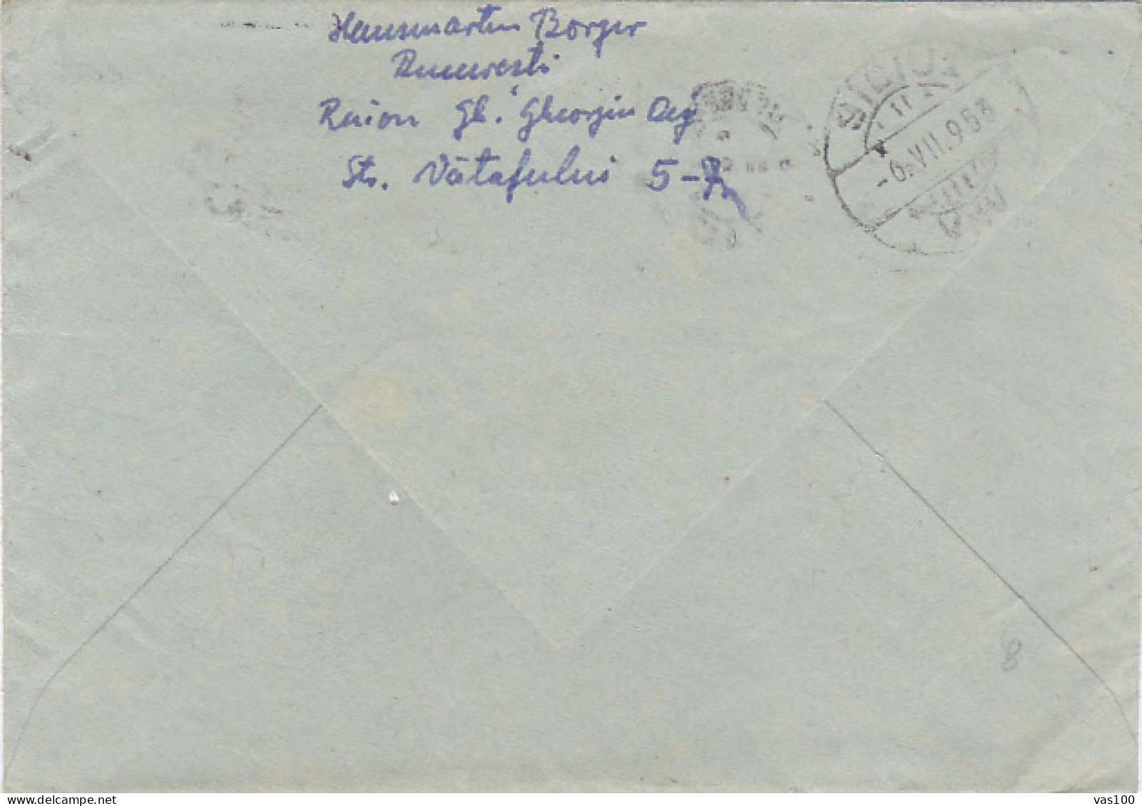 AGRICULTURE, STAMPS ON COVER, 1953, ROMANIA - Cartas & Documentos