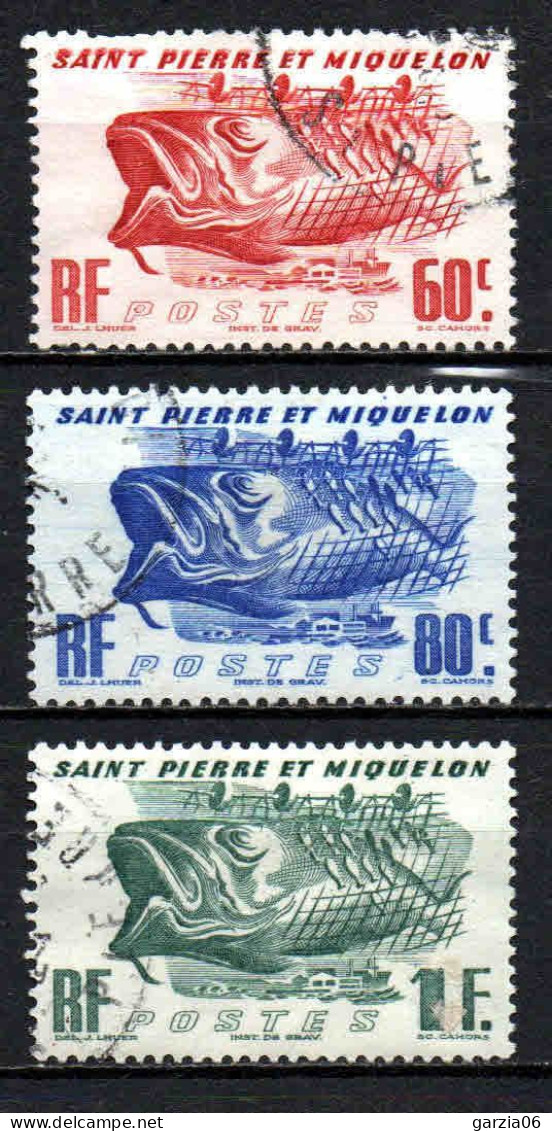 St Pierre Et Miquelon  - 1947 -  Morue  - N° 329 à 331  - Oblit - Used - Used Stamps