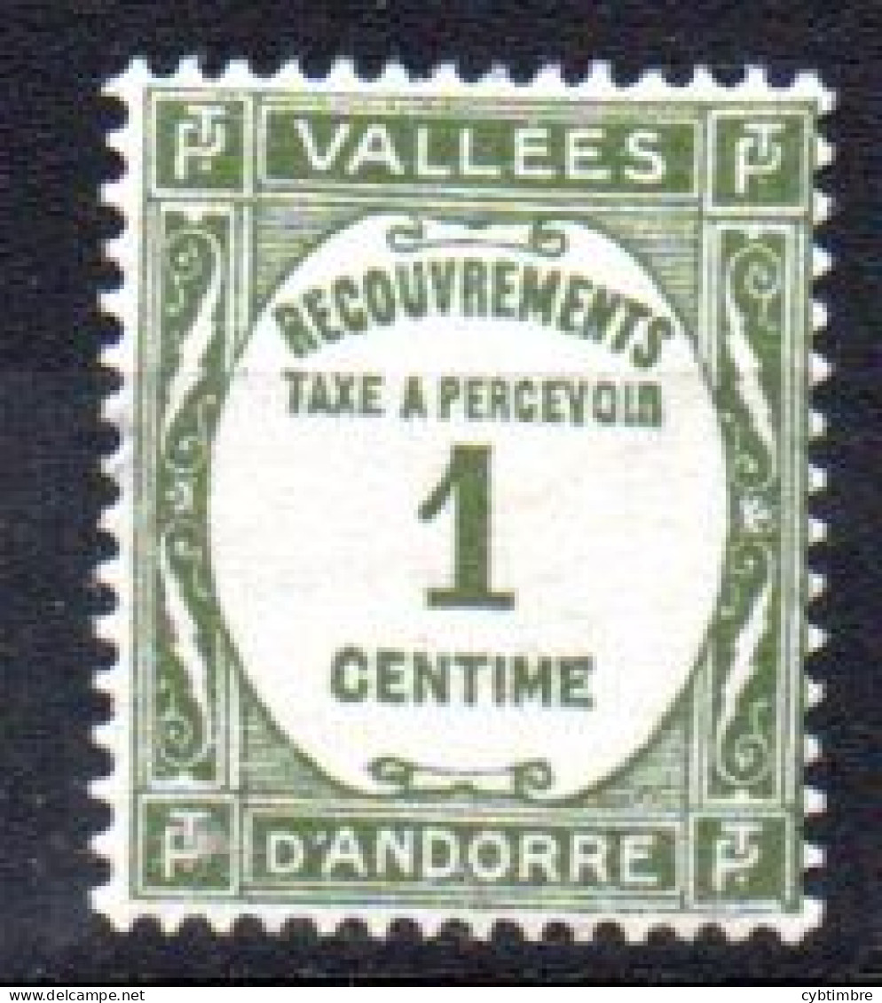 Andorre: Yvert Taxe 16* - Unused Stamps