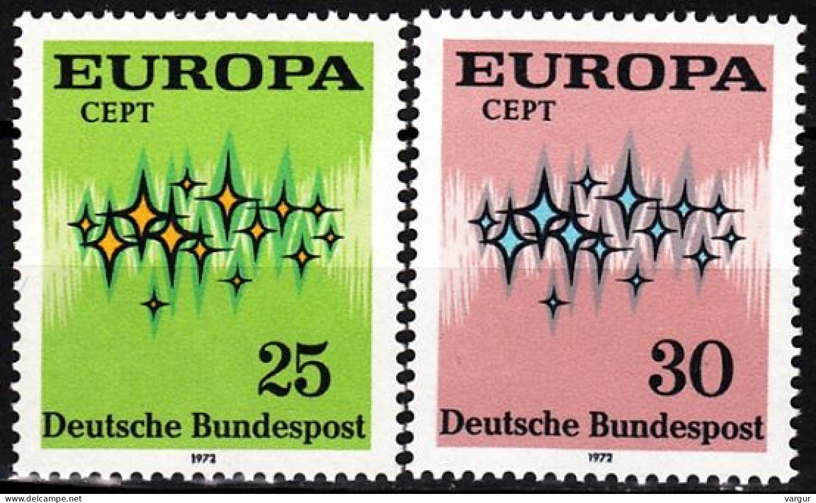 GERMANY 1972 EUROPA. Complete Set, MNH - 1972