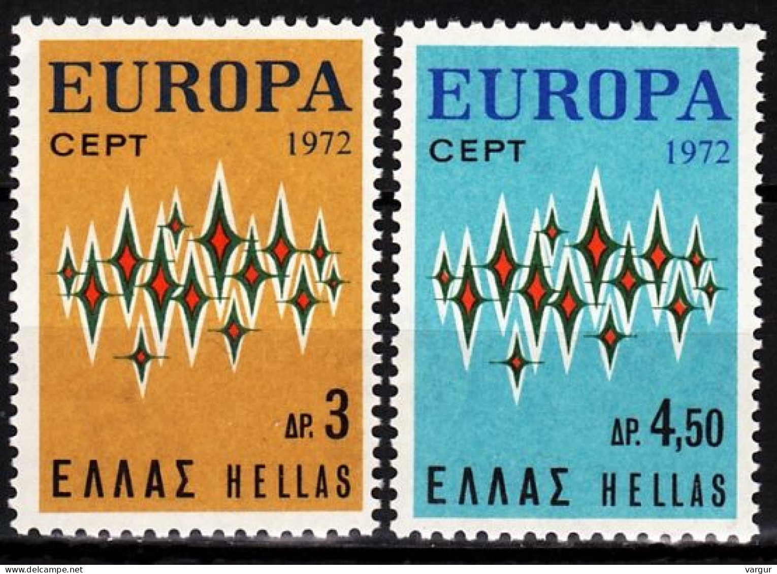 GREECE 1972 EUROPA. Complete Set, MNH - 1972