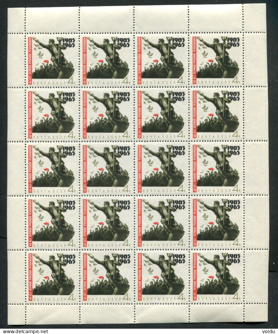 Russia 1965  Mi 3094-3001 MNH ** 4  Sheets - Feuilles Complètes