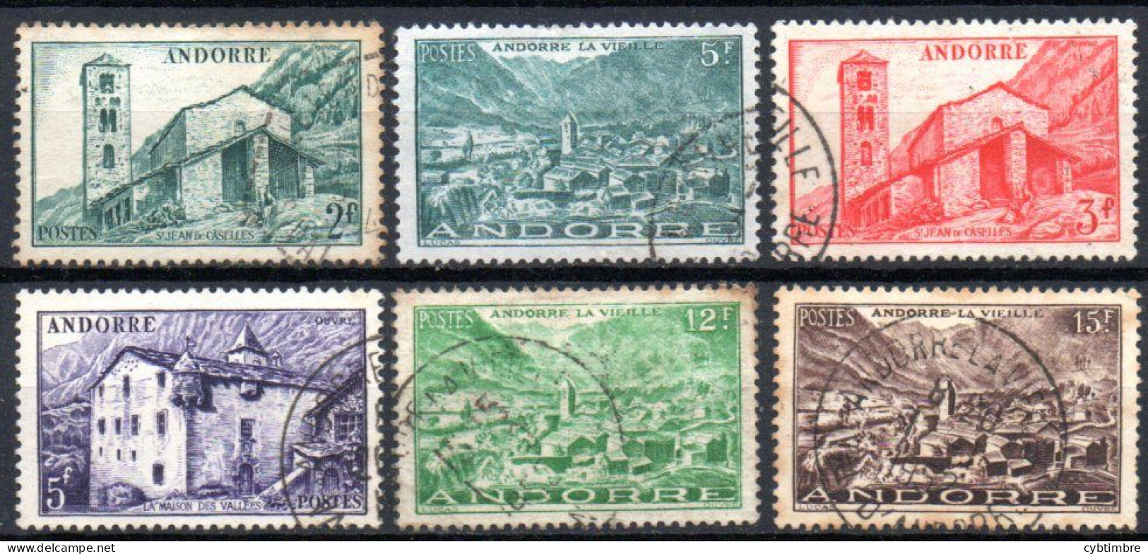 Andorre: Yvert 103-110-120-124-130-132 - Used Stamps