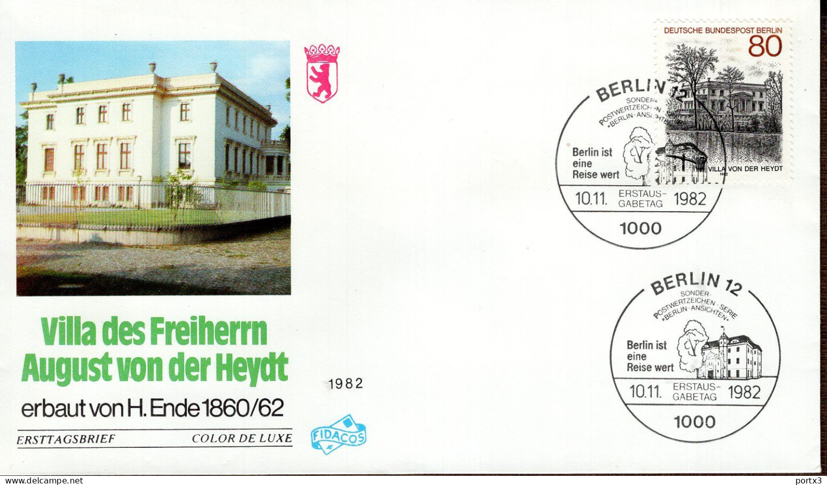 Berlin FDC aus 1982 ex 11 items  gestempelt / used / oblitéré (Berl 031)