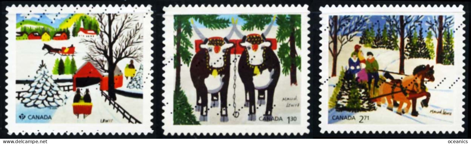 Canada (Scott No.3255-57 - Christmas 2020) (o) Set Of 3 - Used Stamps