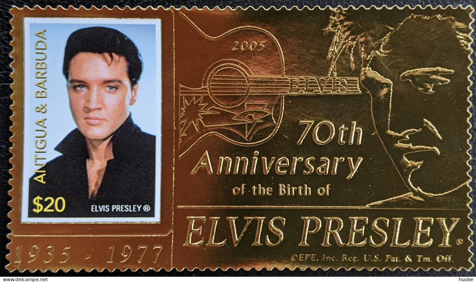 Antigua And Barbuda, 2006, MI 4328, 70th Annniversary Of The Birth Of Elvis Presley, 1v, MNH - Elvis Presley