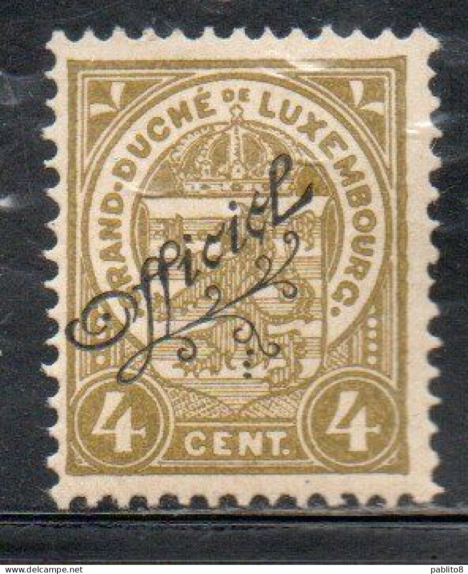 LUXEMBOURG LUSSEMBURGO 1906 1926 SURCHARGE OFFICIEL CENT. 4c MNH - Dienst