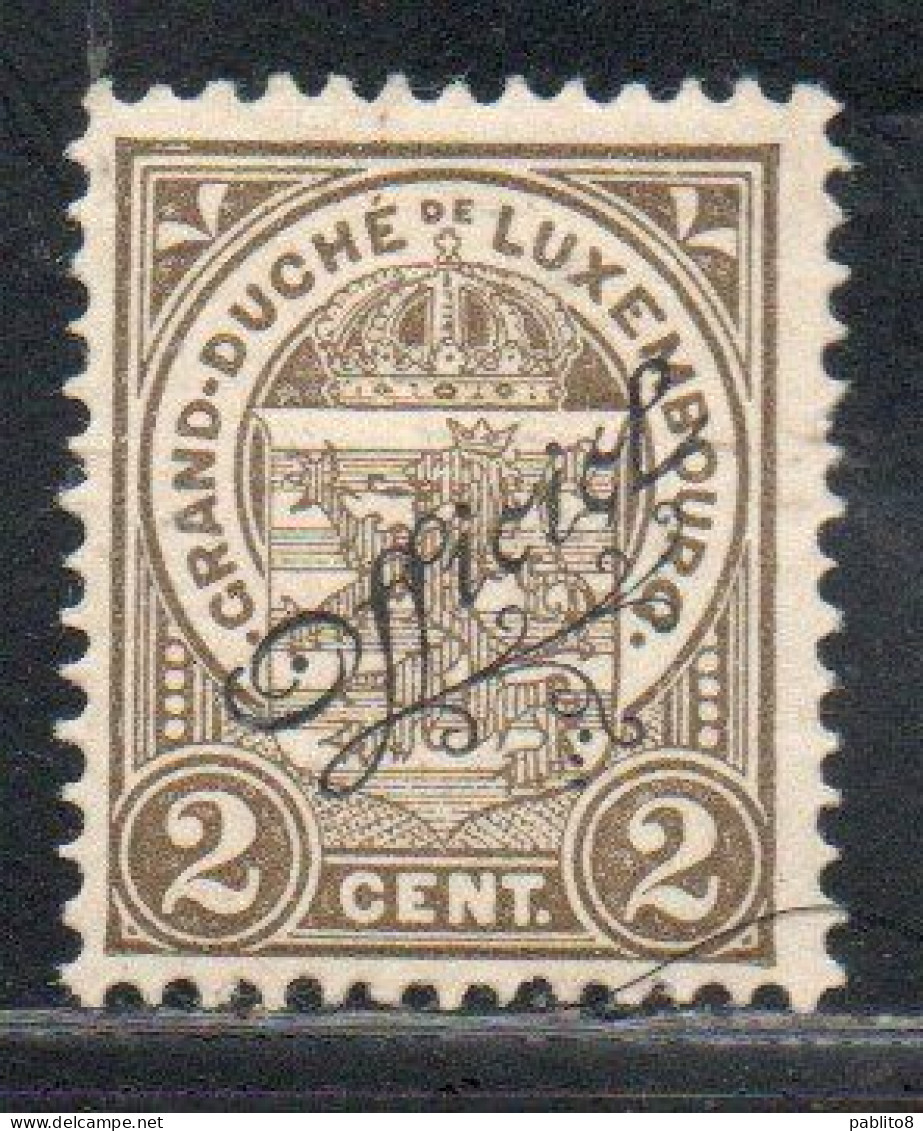 LUXEMBOURG LUSSEMBURGO 1906 1926 SURCHARGE OFFICIEL CENT. 2c MH - Servizio