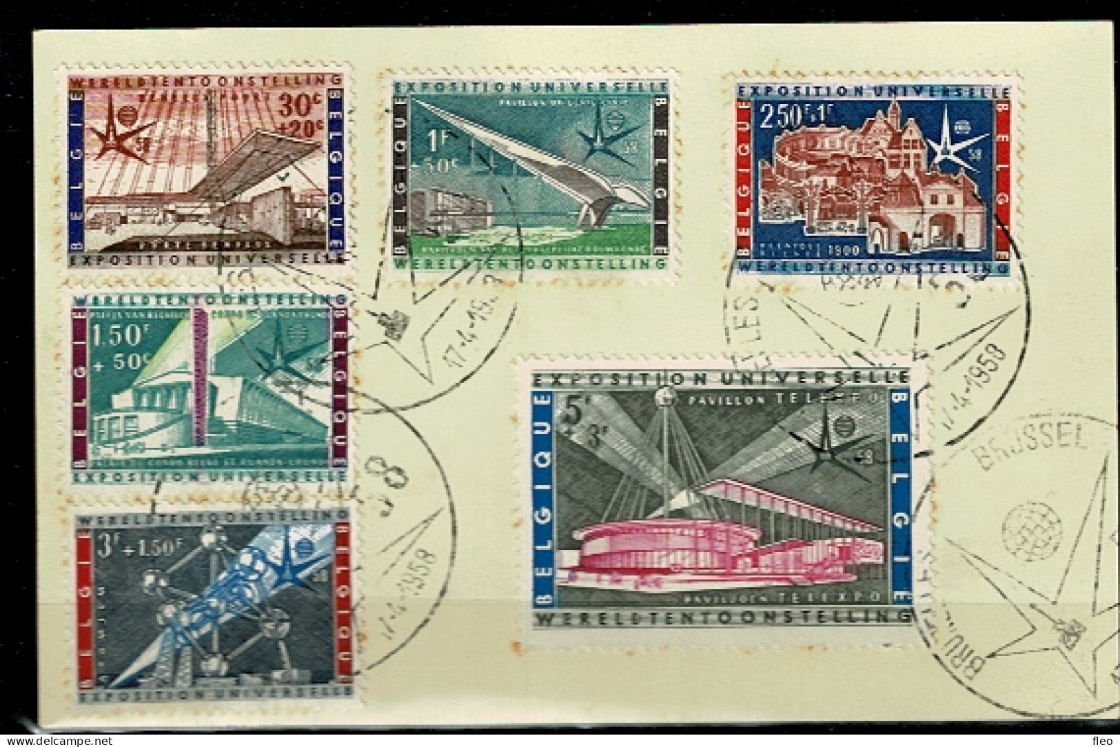 1958 1047/1052 MC/MC (Bruxs)  : Exposition Brussels 58 - ....-1951