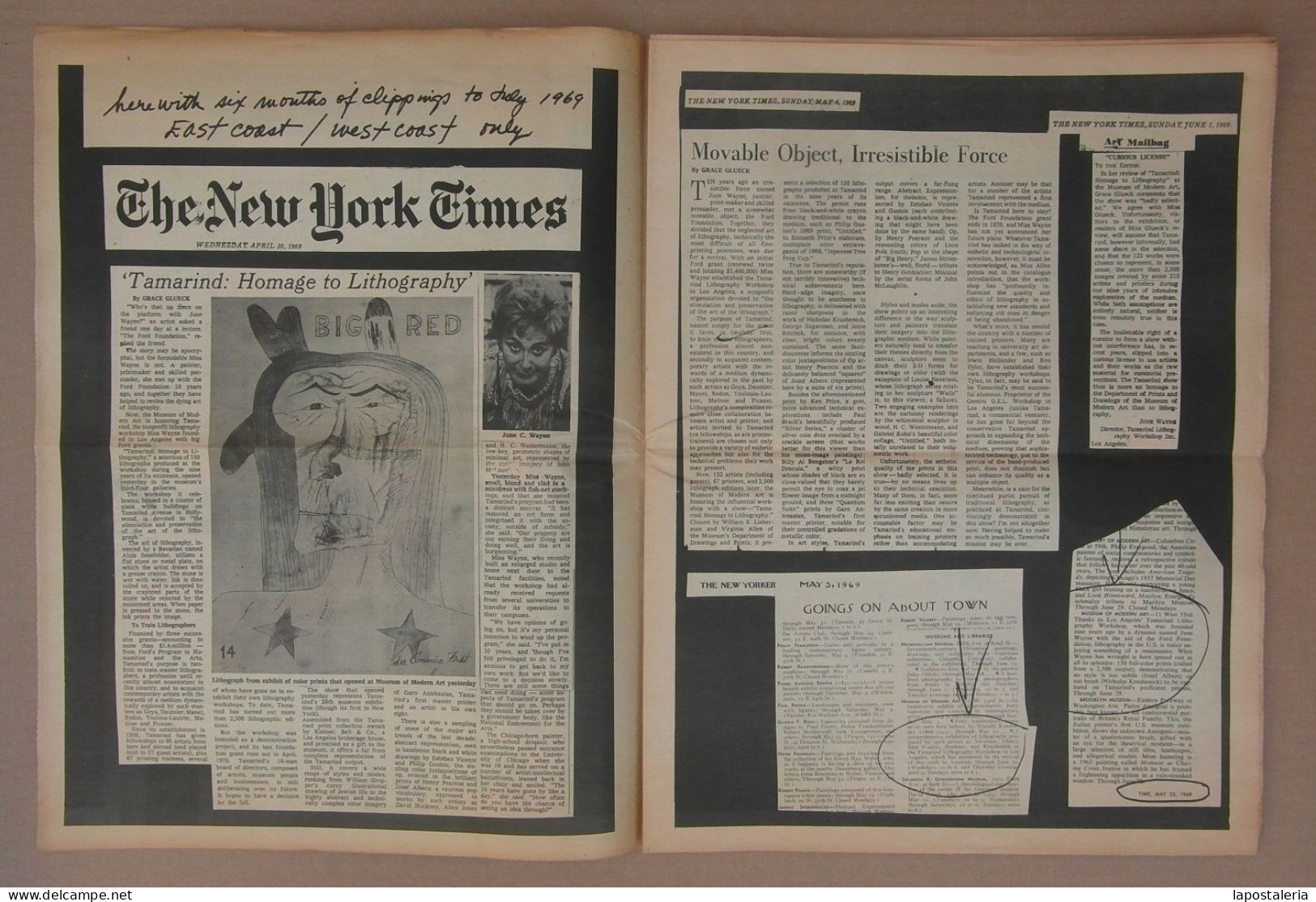 U.S.A. *Tamarind Facts* Tamarind Lithography Workshop Inc. 1969. Tapas + 18 Págs. Meds: 385 X 290 Mms. - Schöne Künste