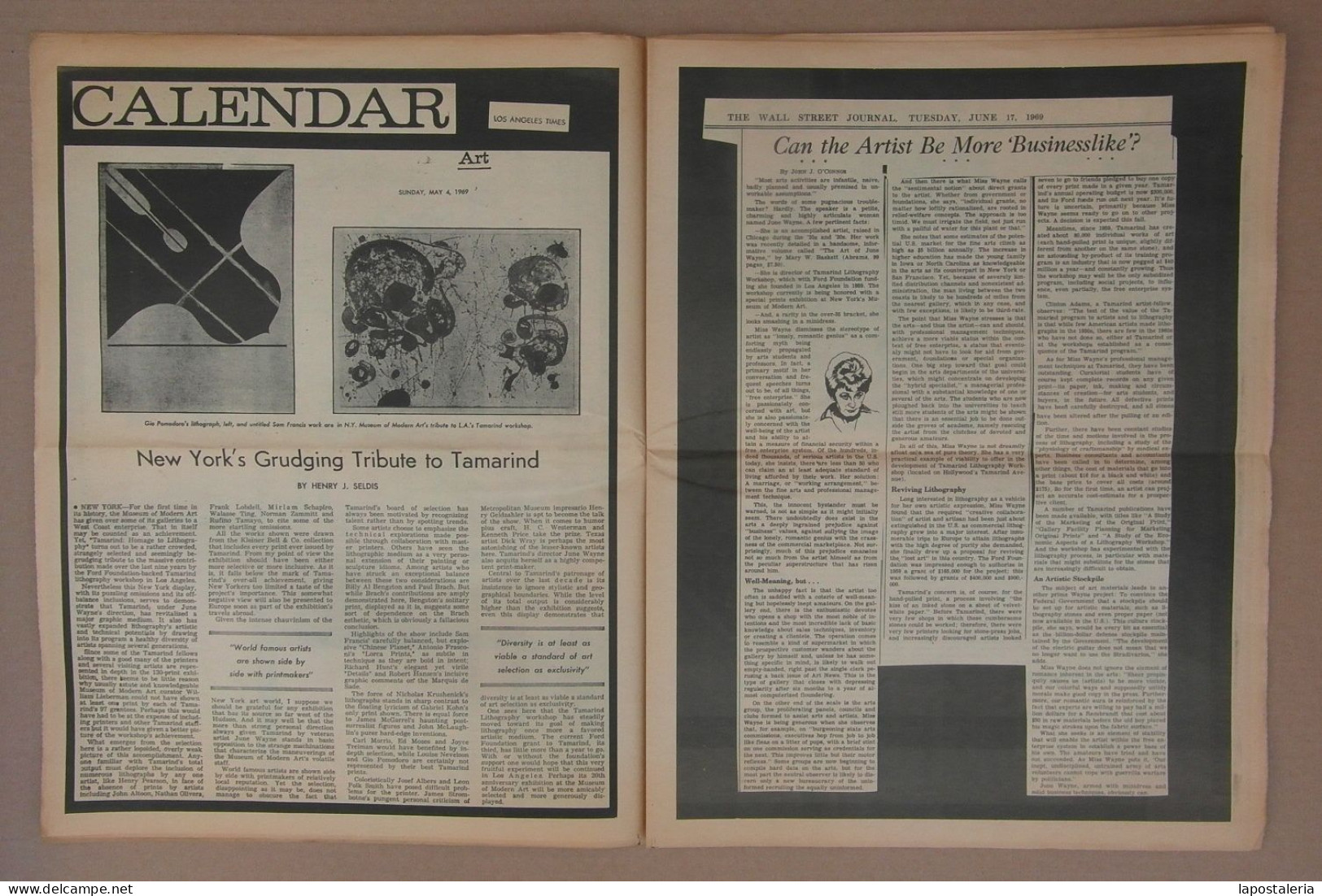 U.S.A. *Tamarind Facts* Tamarind Lithography Workshop Inc. 1969. Tapas + 18 Págs. Meds: 385 X 290 Mms. - Schöne Künste