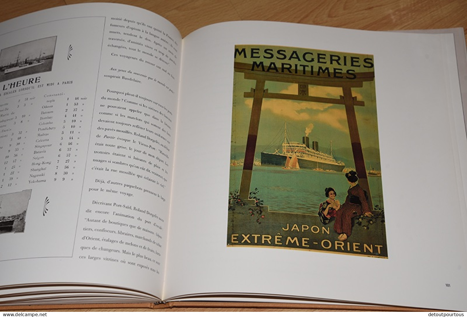 livre Et l'au delà de SUEZ ( affiches compagnies maritimes colonies bateau / old boat posters & more