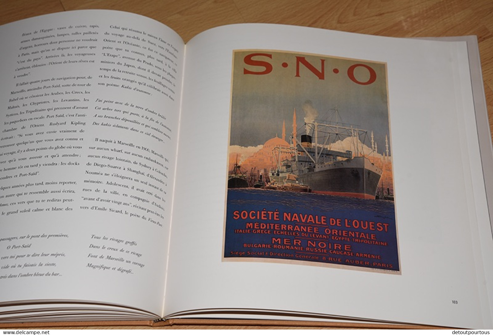 livre Et l'au delà de SUEZ ( affiches compagnies maritimes colonies bateau / old boat posters & more