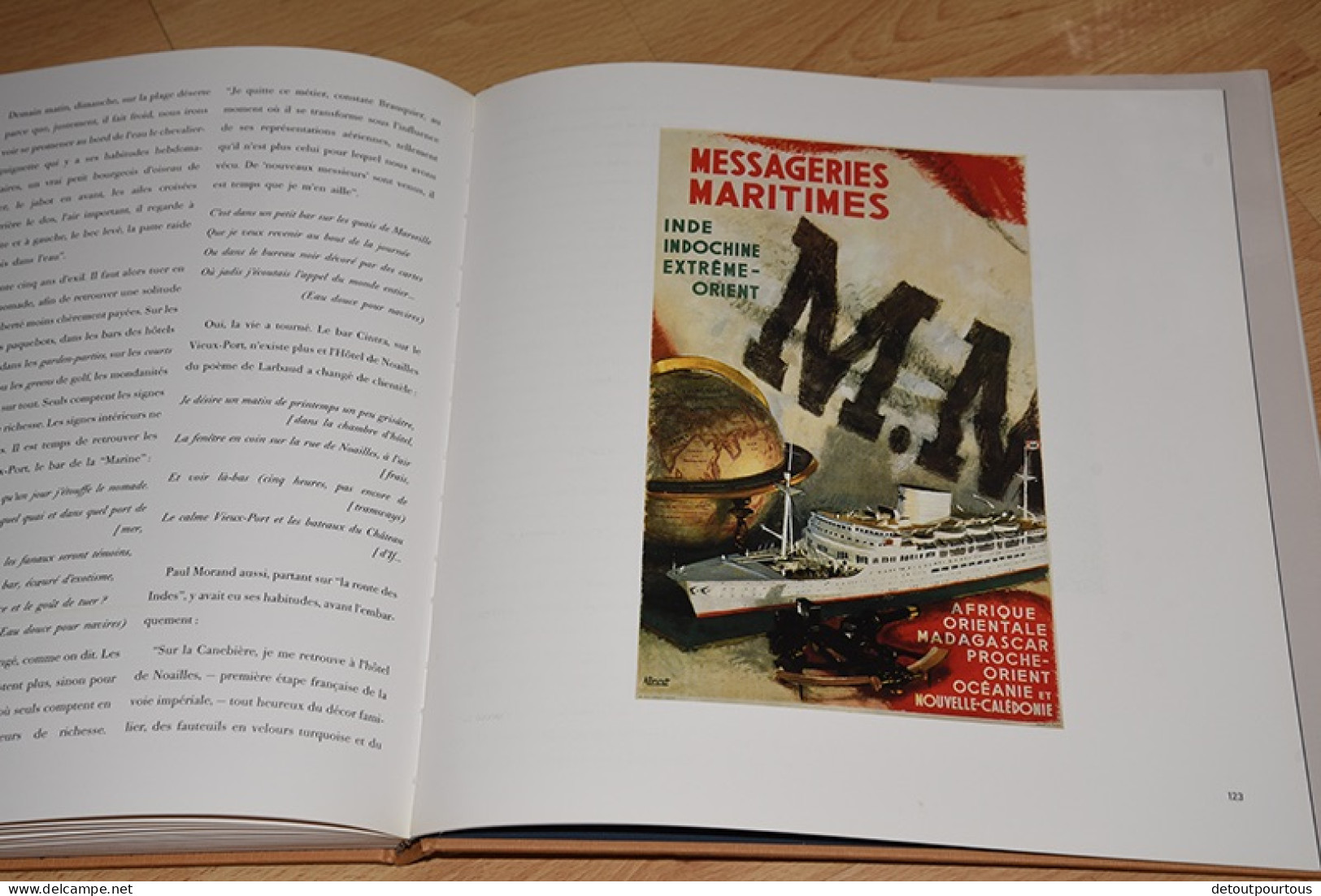 livre Et l'au delà de SUEZ ( affiches compagnies maritimes colonies bateau / old boat posters & more
