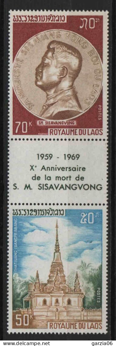 Laos - 1969  - Anniversaire De La Mort De Sisavang Vong -  N° 205/206 - Neufs ** - MNH - Laos