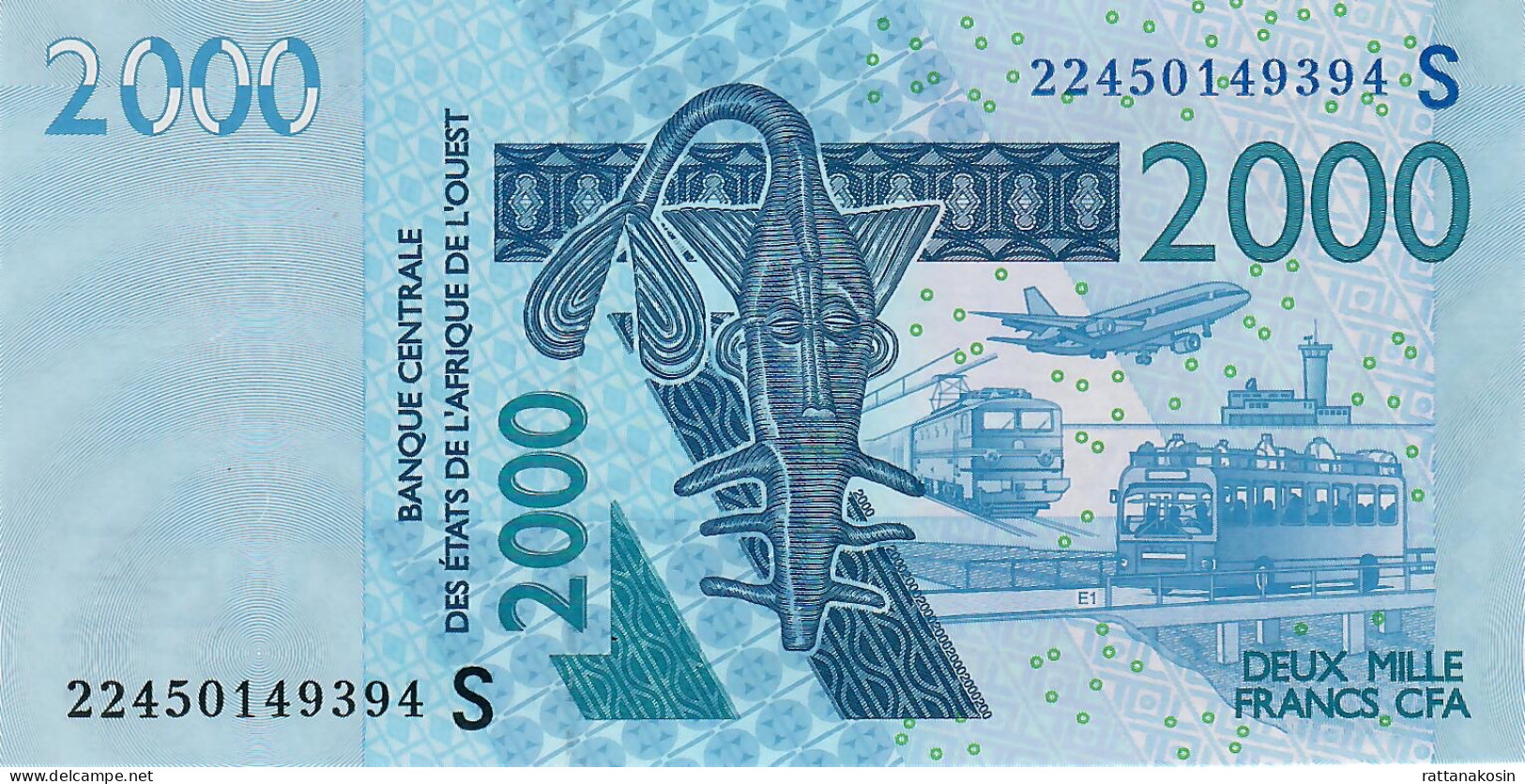 W.A.S. GUINEA BISSAU   P916Sv   2000 FRANCS (20)22  2022 Signature 45    UNC. - West African States