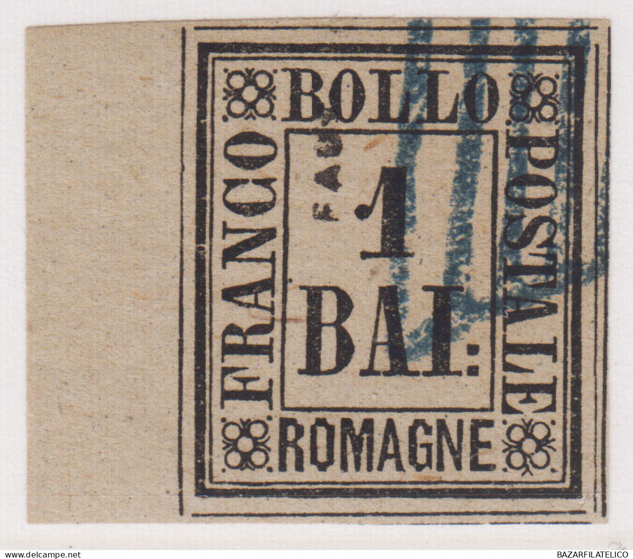 ASI ROMAGNE 1859 1 BAJ. BRUNO GRIGIO USATO FALSO FOURNIER CERTIFICATO - Romagna