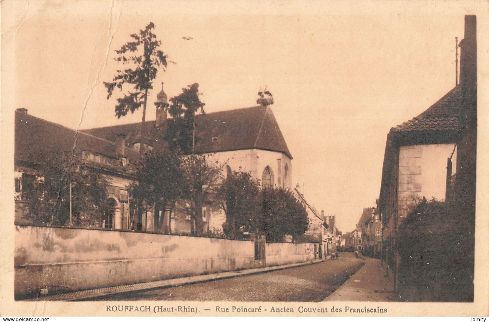 68 Rouffach Rue Poincaré Ancien Couvent Des Franciscains CPA - Rouffach