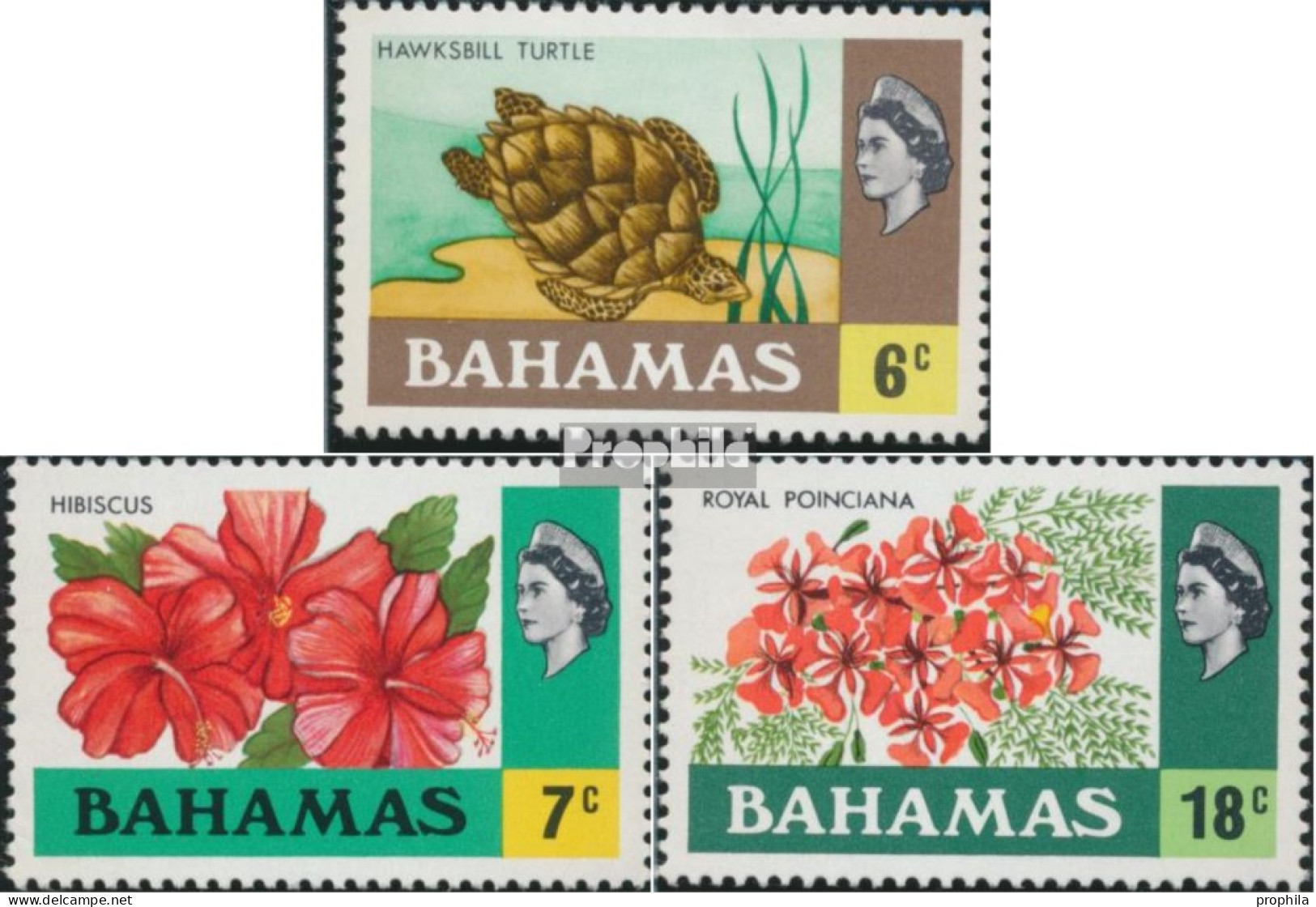 Bahamas 333-335 (kompl.Ausg.) Postfrisch 1971 Freimarken - 1963-1973 Autonomía Interna